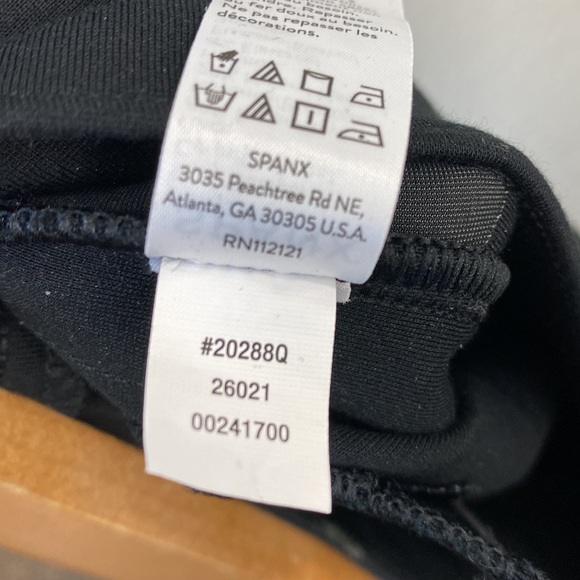 SPANX The Perfect Pant Ankle Sequin Tuxedo Skinny Black Size Small Petite - Picture 8 of 11